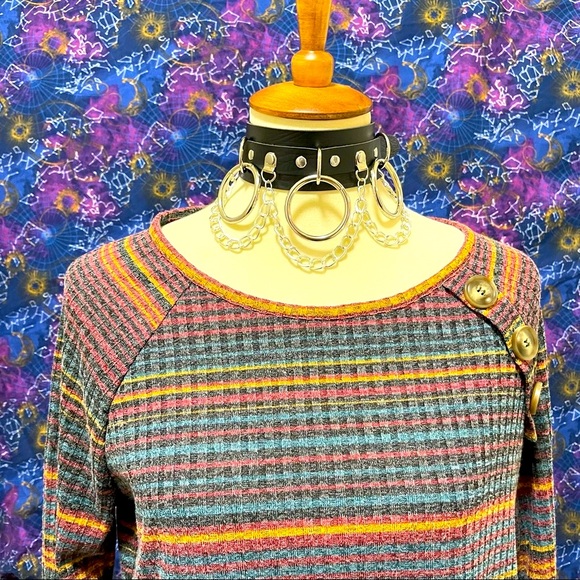 🌈⌗𝕡𝕠𝕡𝕤𝕥𝕨𝕠𝕣𝕝𝕕 𝕤𝕙𝕠𝕡 Tops - 🌈 Lovely cozy striped top